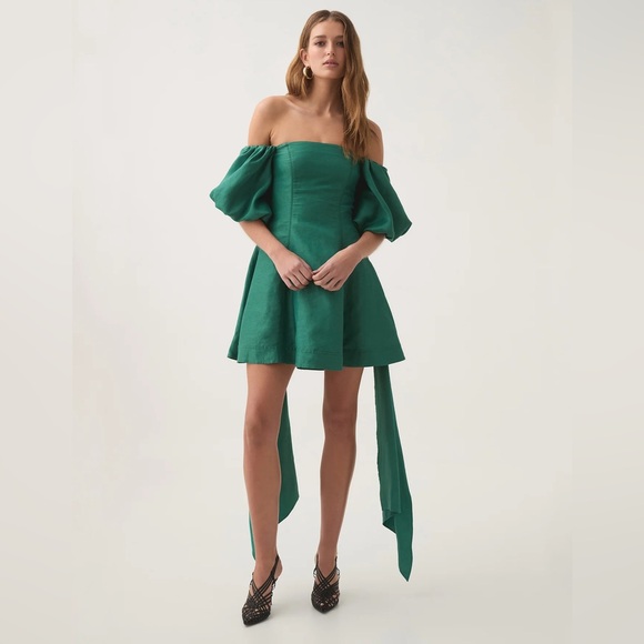 Aje | Dresses | Nwt Aje Emerald Green Incarnation Mini Dress | Poshmark